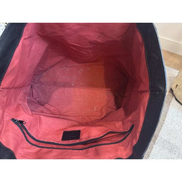 Claudia Firenze Black Leather Tote Bag Purse Large Italy - Picture 8 of 12